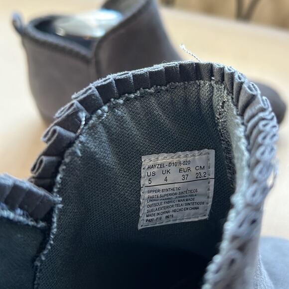 New! Dr. Scholl’s Hayzel ankle boots gray faux suede girls size 5 - Picture 9 of 11